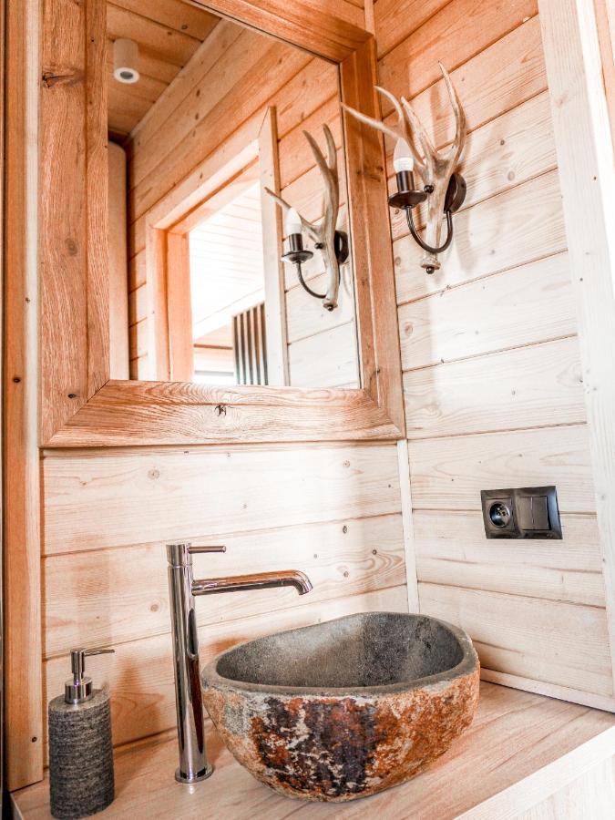 Osada Janosika Jacuzzi Drewniany Domek Na Odludziu Klikuszowa Esterno foto